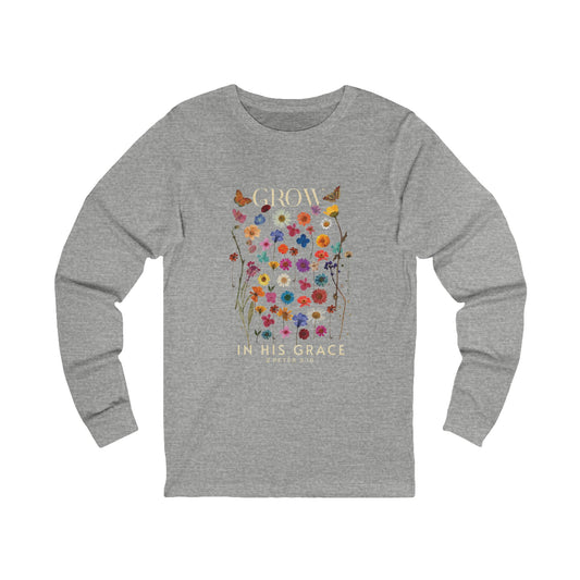 Grow in HIS grace long sleeve